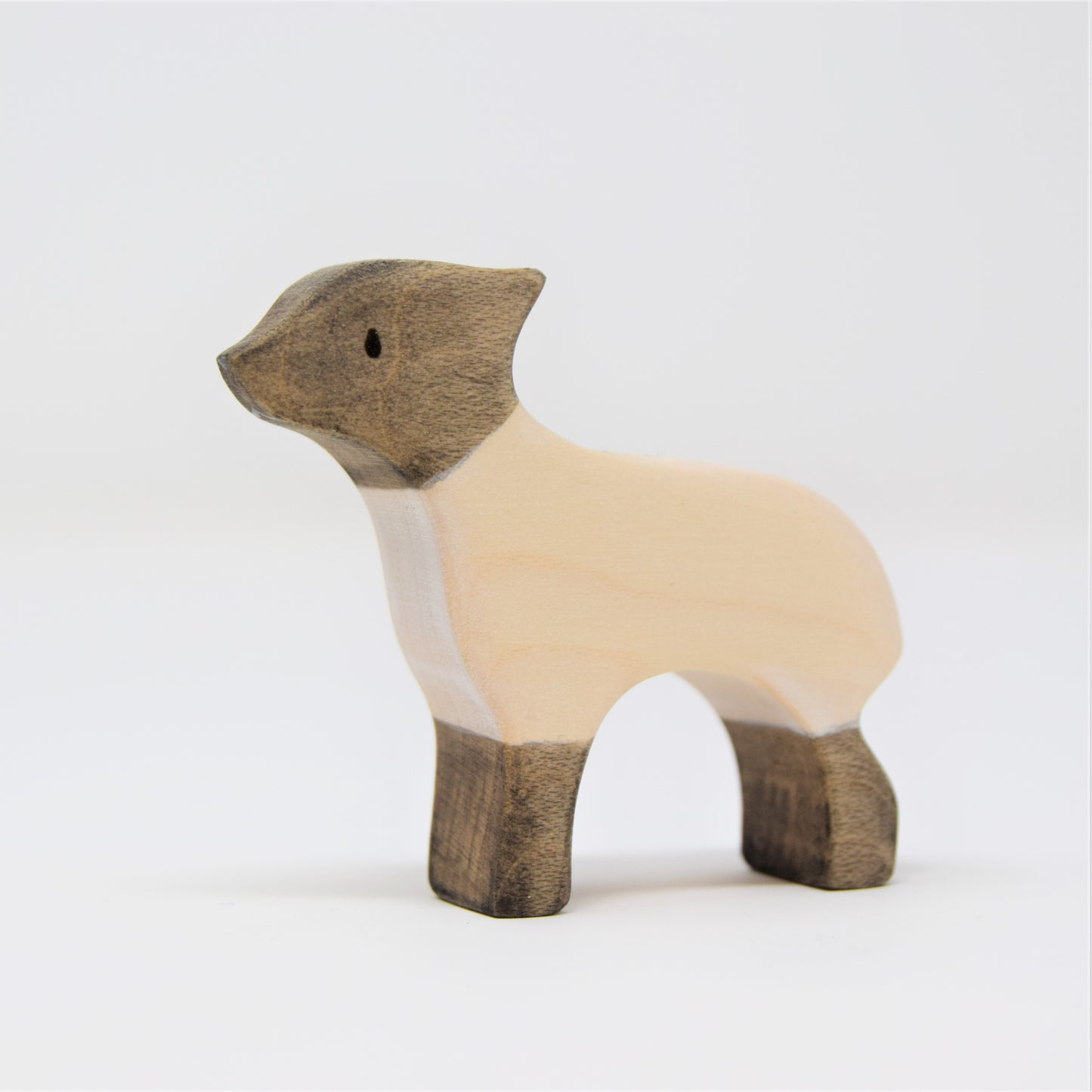 Wooden Standing Black and White Lamb - Eric & Albert