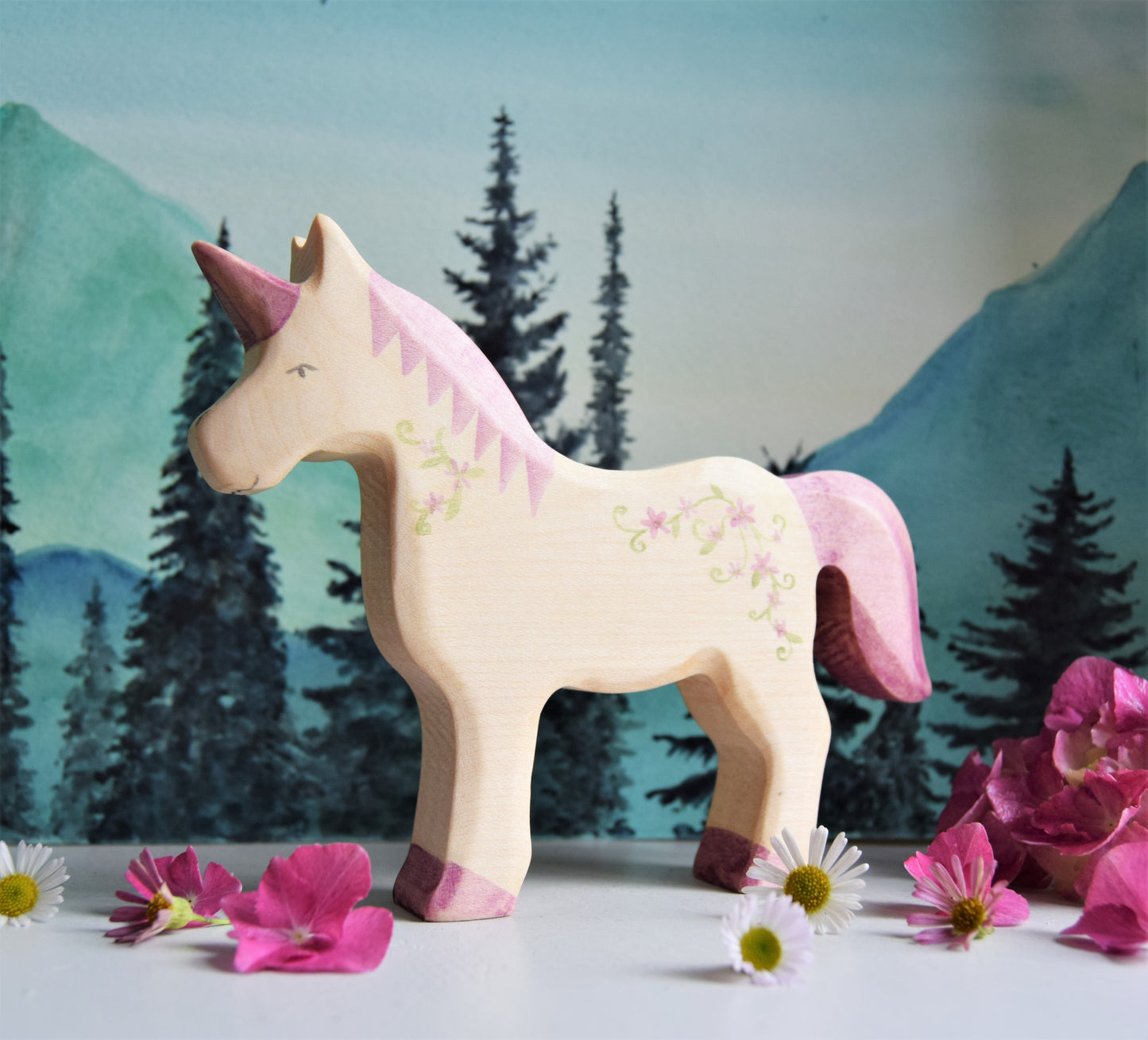 Limited Edition Floral Unicorn - Eric & Albert