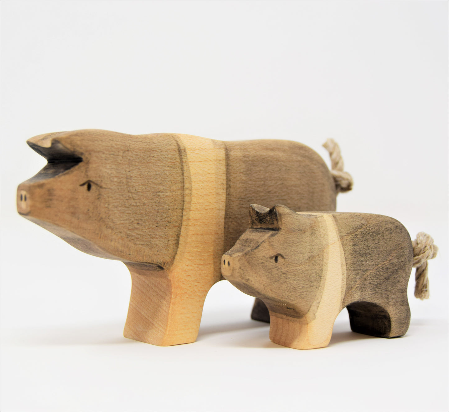 Wooden Saddleback Piglet - Eric & Albert