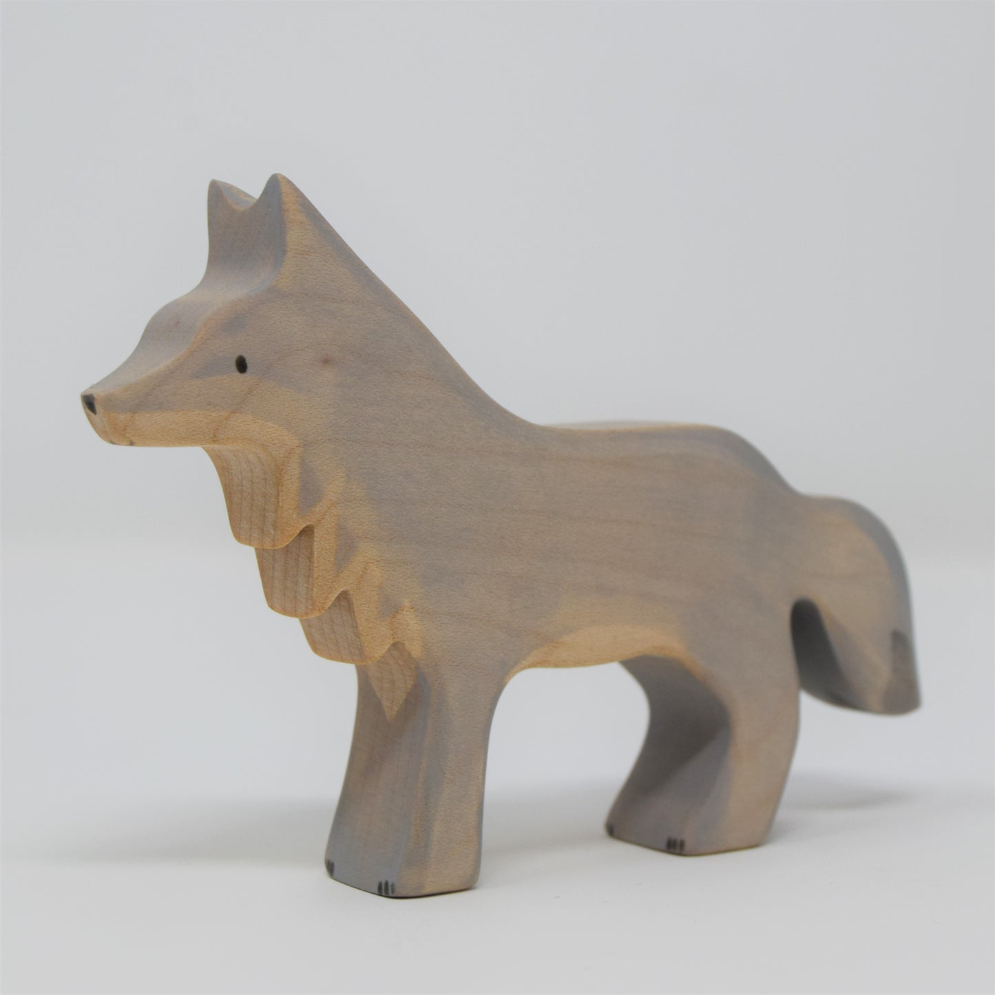 Wooden Standing Wolf - Eric & Albert