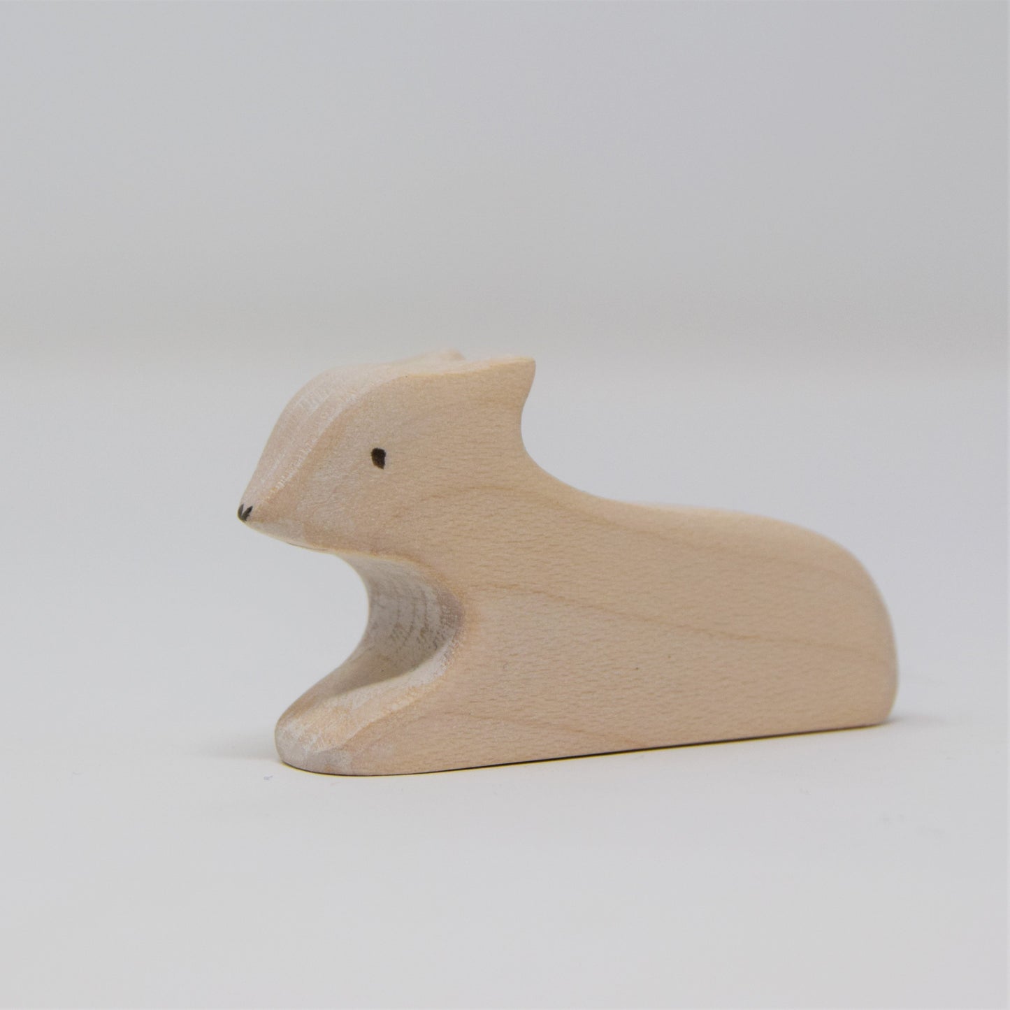 Wooden White Lamb Lying - Eric & Albert