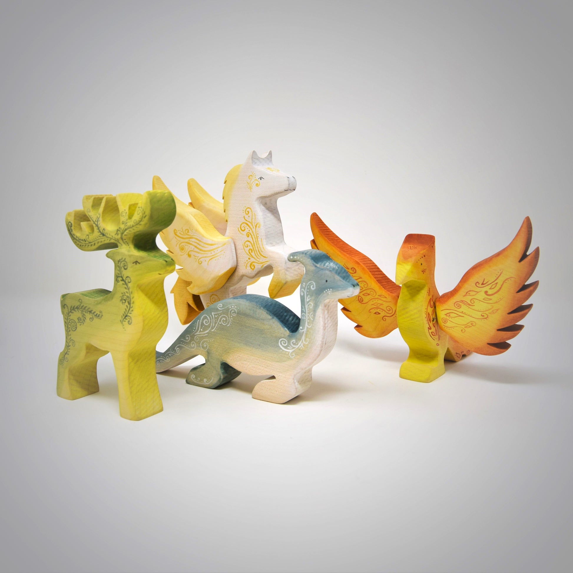 Limited Edition Elementals Set of Four Mythical Creatures - Eric & Albert