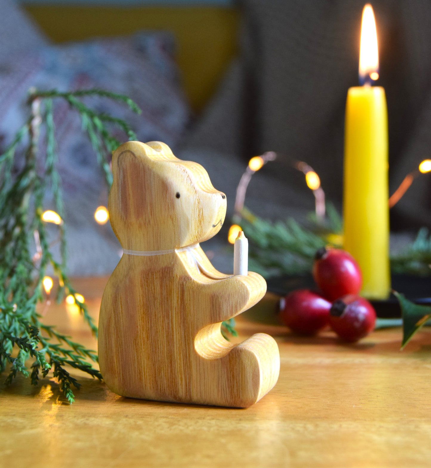 Christmas Candle Bear