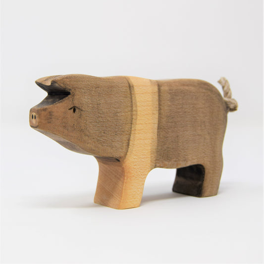 Wooden Saddleback Pig - Eric & Albert