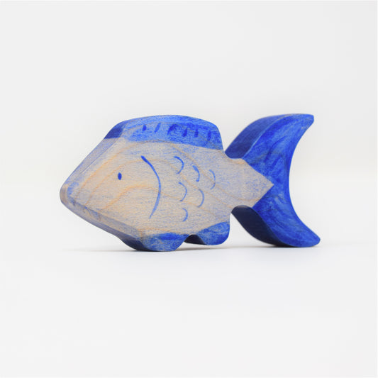 Wooden Blue Fish - Eric & Albert