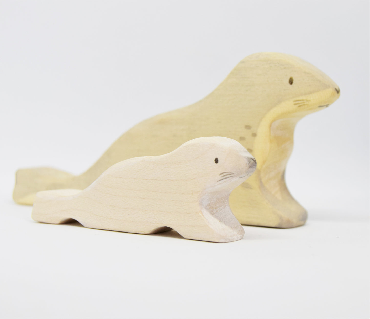 Wooden Grey Seal - Eric & Albert