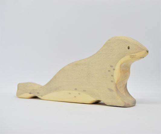 Wooden Grey Seal - Eric & Albert