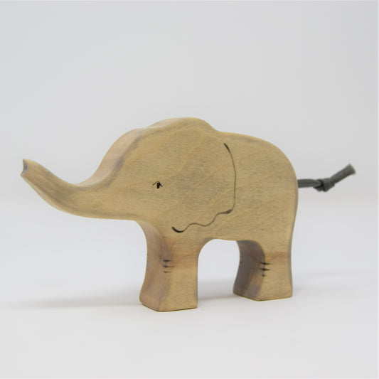 Wooden Elephant Calf - Eric & Albert