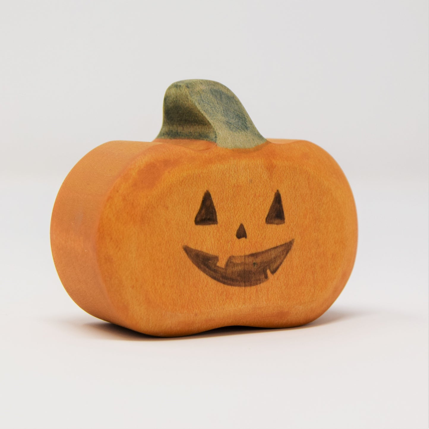 Wooden Pumpkin Jack-O-Lantern - Eric & Albert