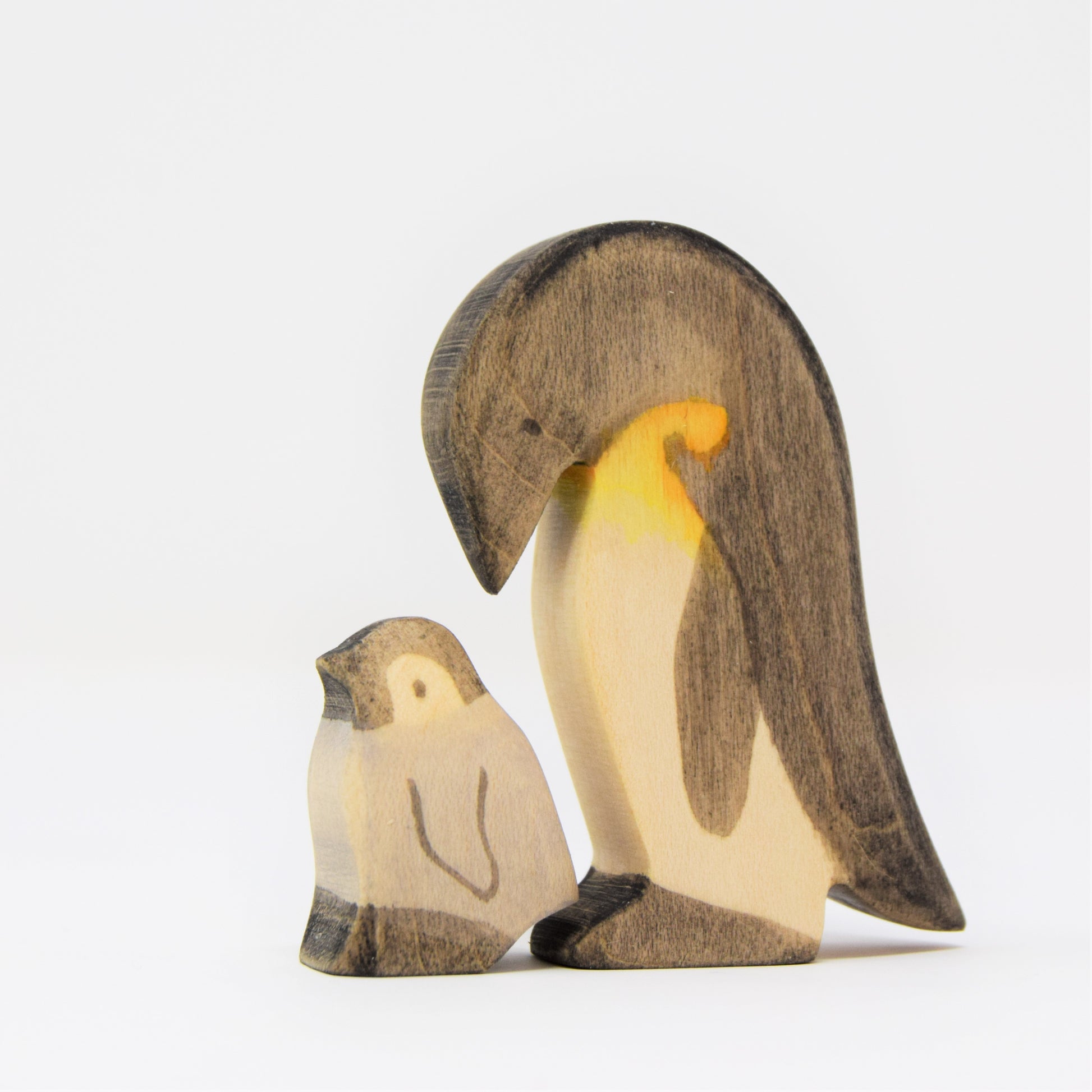 Wooden Penguin with Chick - Eric & Albert