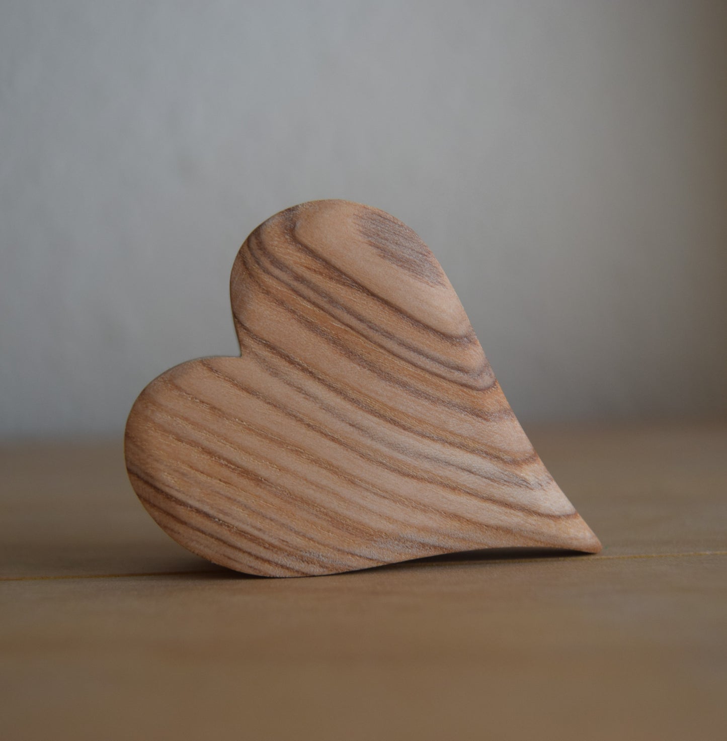 Small Single Wooden Heart in Red or Natural - Eric & Albert