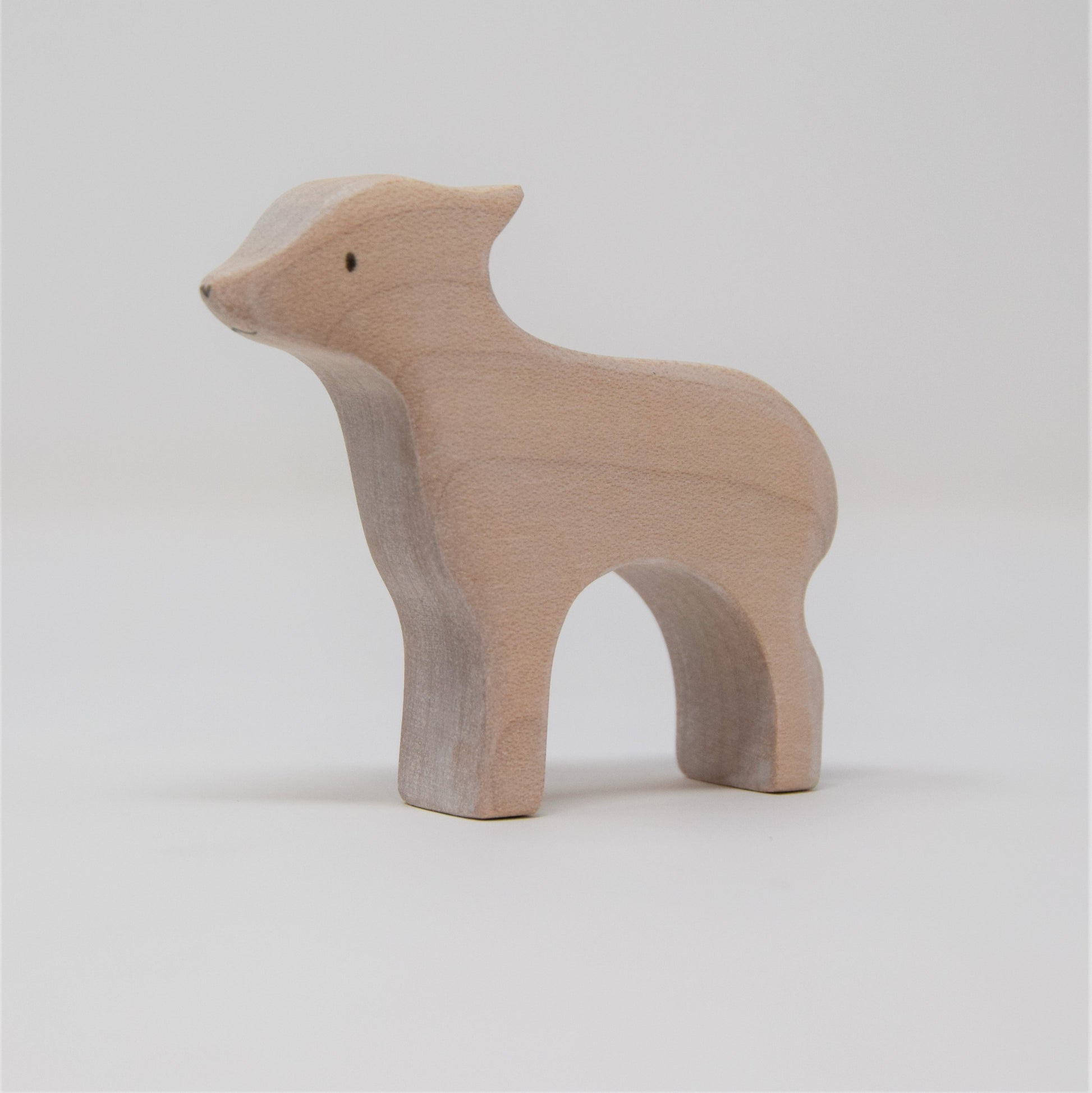Wooden Standing White Lamb - Eric & Albert
